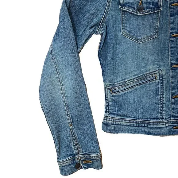 Vintage Ralph Lauren Denim Jacket with Corduroy Collar - Picture 6 of 8